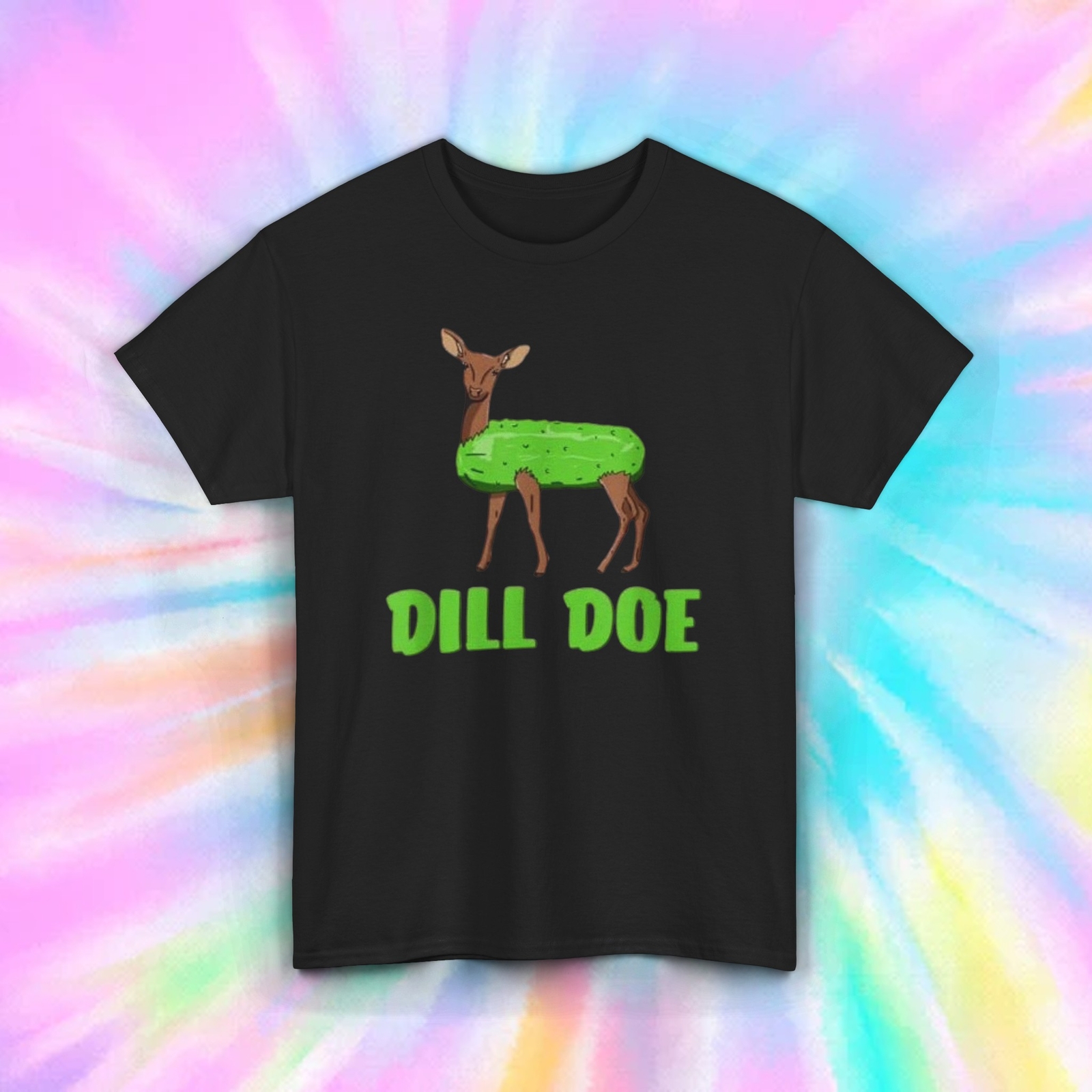 Dill Doe T-Shirt | Punny Pickle Deer Graphic | Hilarious Tee | S-5XL