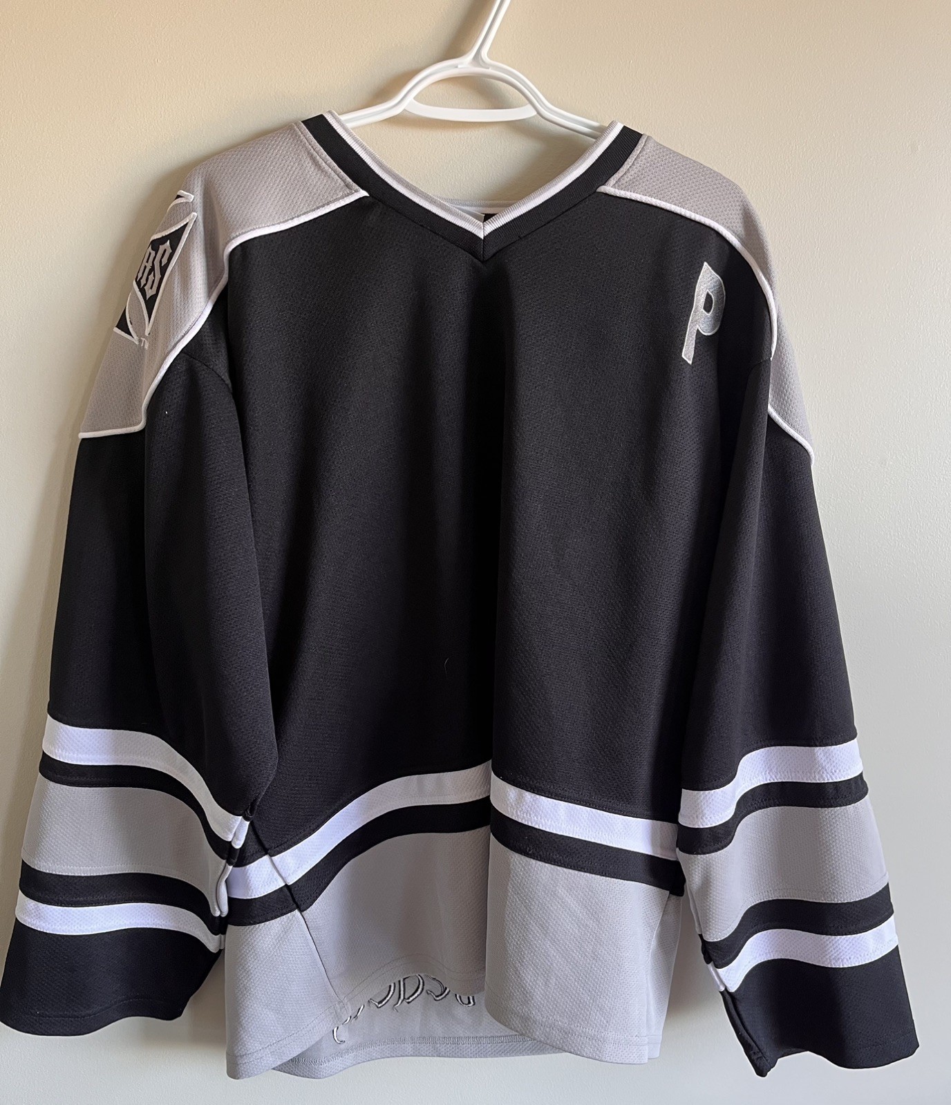 Rare West Coast Choppers Jersey Iron Cross Black White Long Beach CA XL gallery