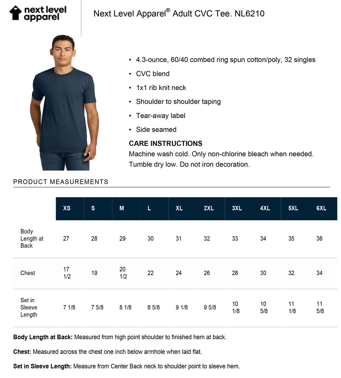Next Level Apparel Unisex Premium CVC Crew Neck Short Sleeves T-Shirt N6210 gallery