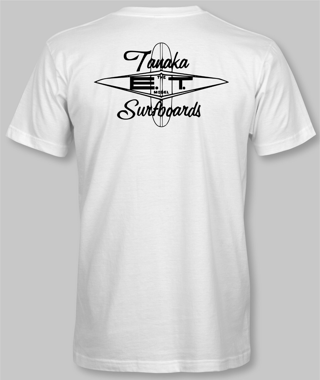 E.T. ERNIE TANAKA SURFBOARDS Retro T-Shirt surf surfing california hawaii gallery