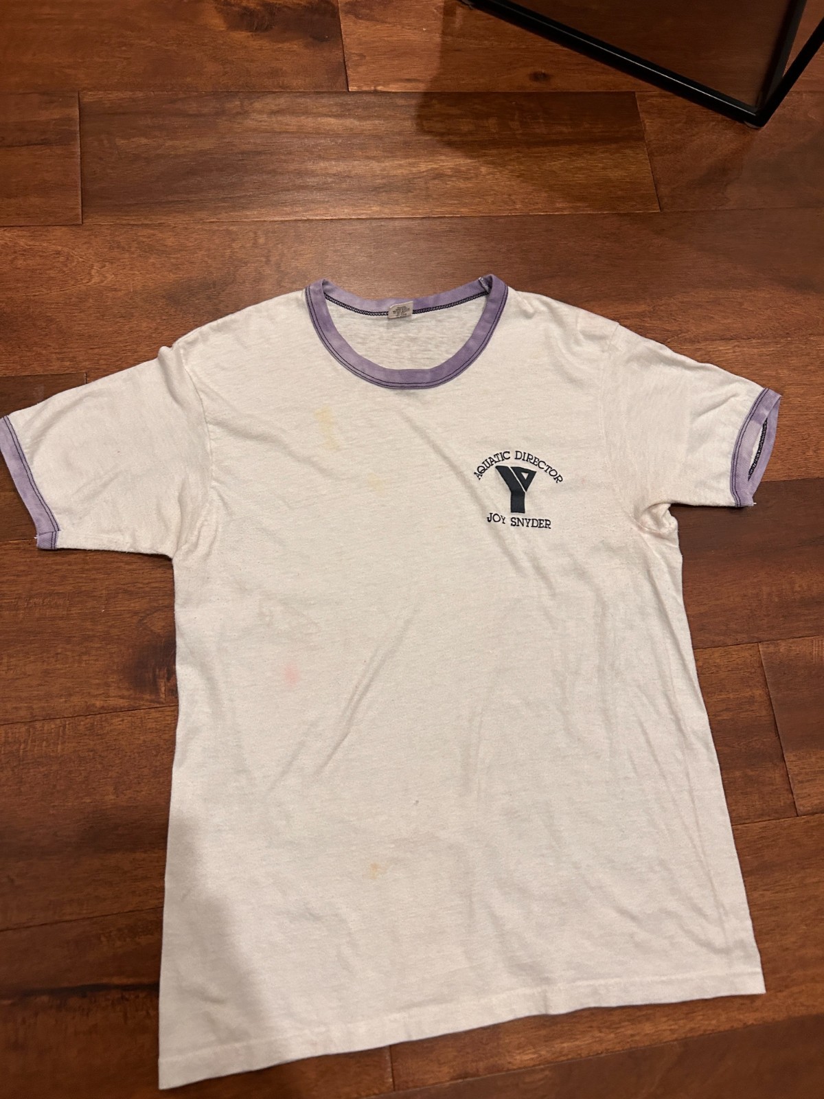 Vintage YMCA Ringer T Shirt - 70s - Aquatic Director - Size L gallery
