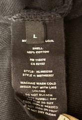 Helmut Lang Crinkle Crumple Logo Tee Shirt Black Men’s Large 100% Cotton