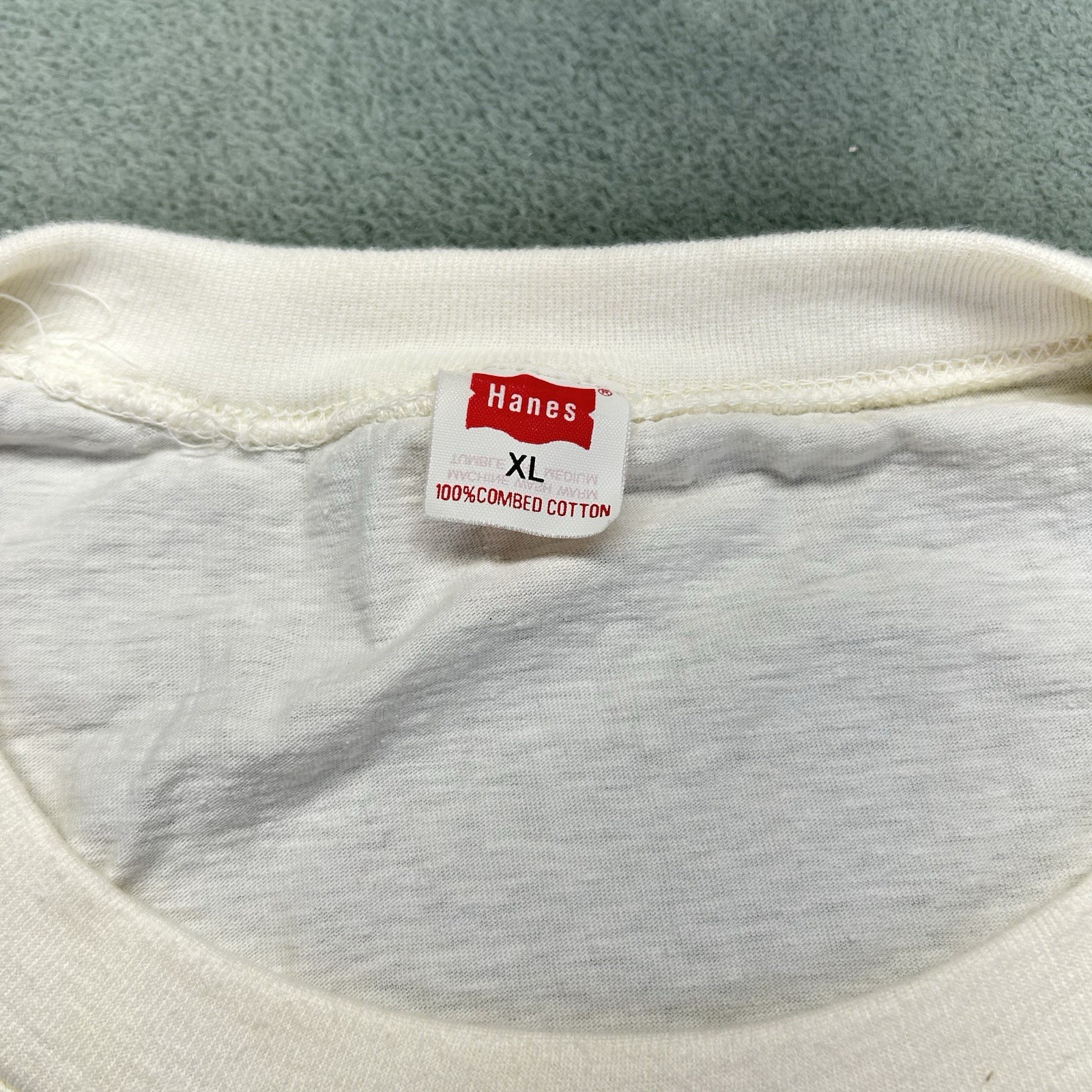 Vintage 1960’s Hanes T Shirt XL Pamana Island Parrot Embroidered Quilted Bird gallery