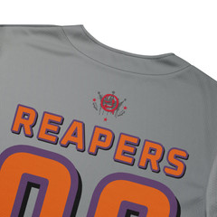 Baseball Jersey | Carolina Reapers | Sports Team Jersey | Gray Variant