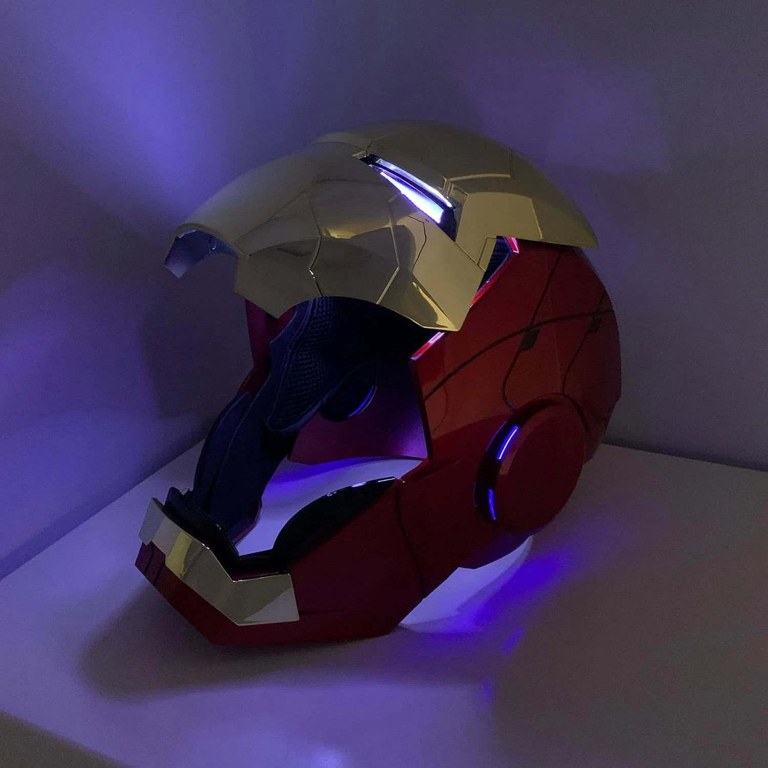 2026 Iron Man MK5 1:1 Helmet Wearable Voice-control Mask Cosplay Golden AUTOKING gallery