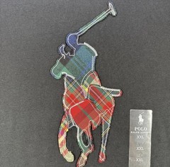 Polo Ralph Lauren Patchwork Plaid Big Pony Shirt 2XL Long Sleeve Black NEW$69.50