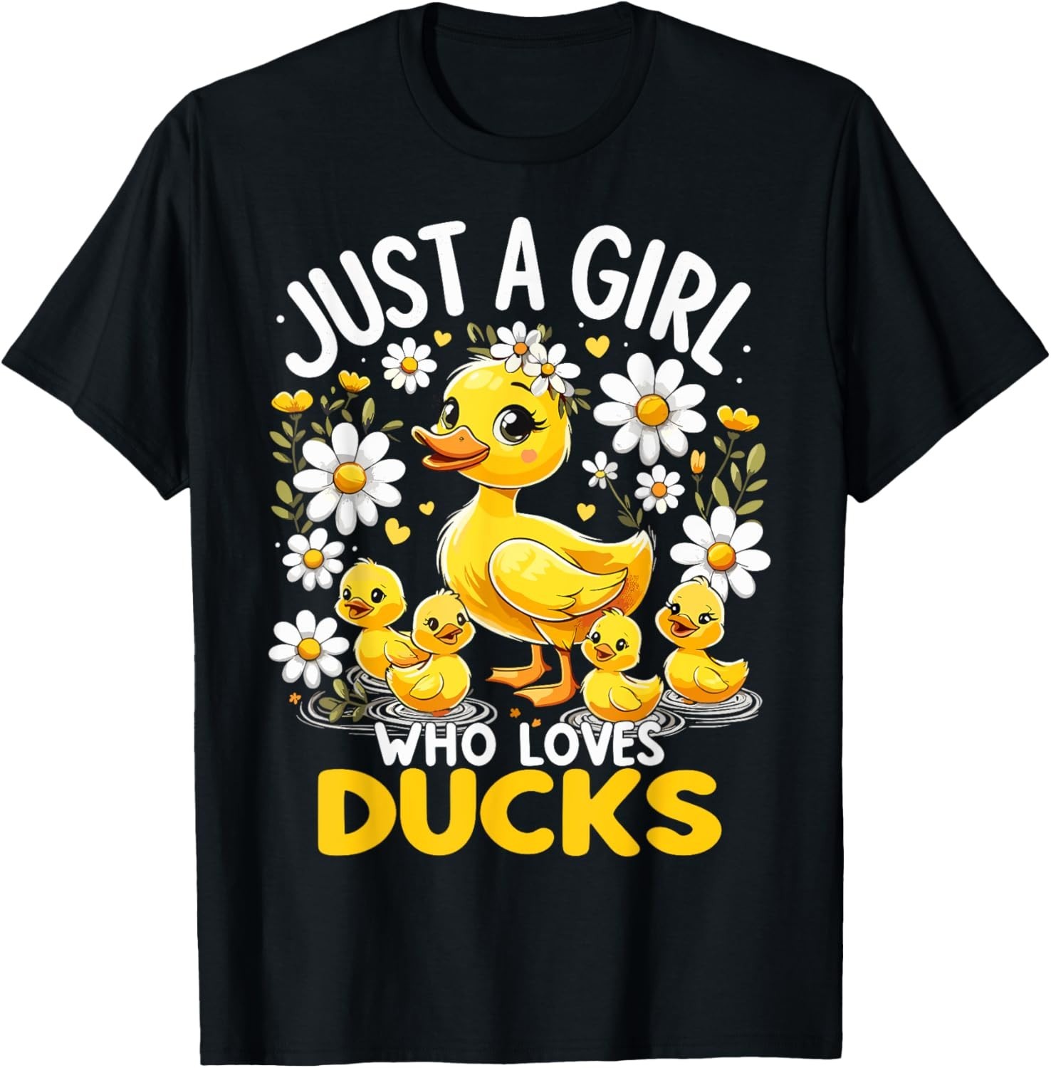 Cute Duck Lover Just A Girl Who Loves Ducks T-Shirt unisex T-Shirt gallery