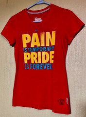 Womens Dry-Fit – Pain Is Temporary Pride Is Forever – T-Shirt Size XS
