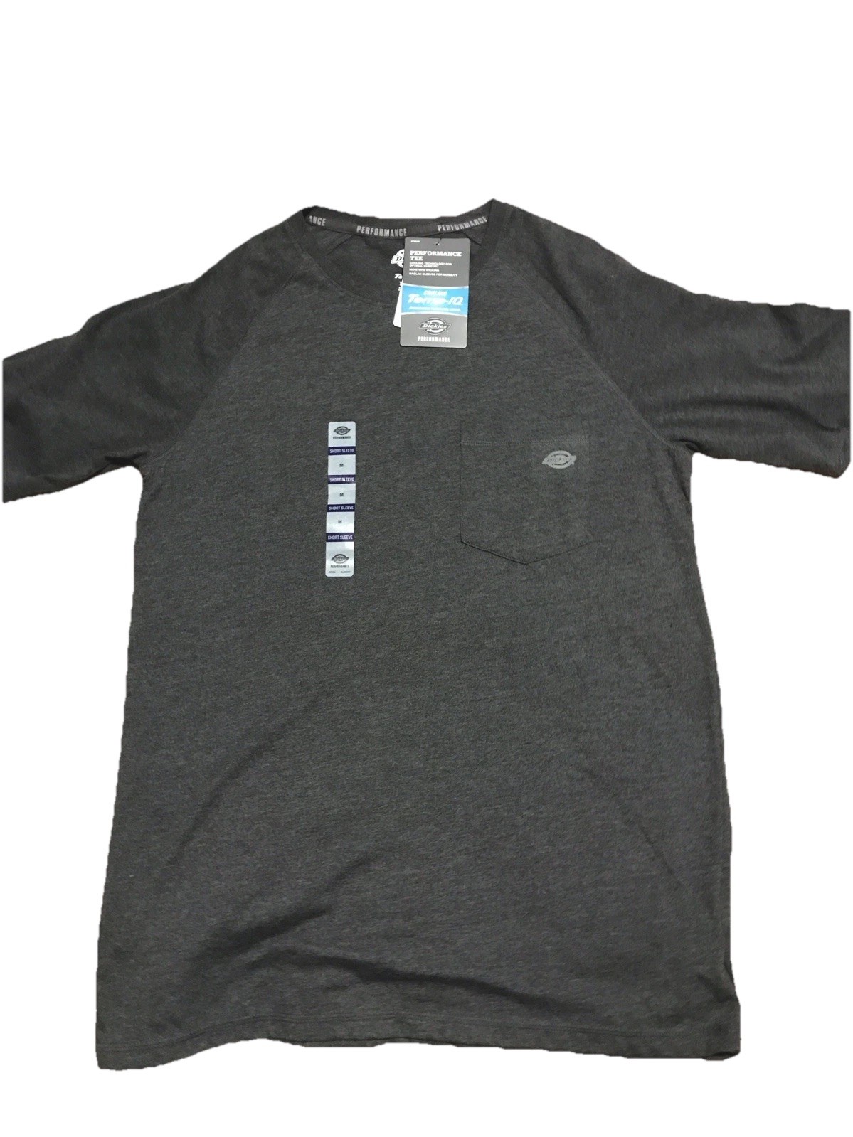 Dickies Performance Tee, Temp-iq Dark Gray M Size, Moisture Wicking gallery