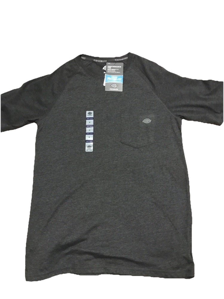 Dickies Performance Tee, Temp-iq Dark Gray M Size, Moisture Wicking