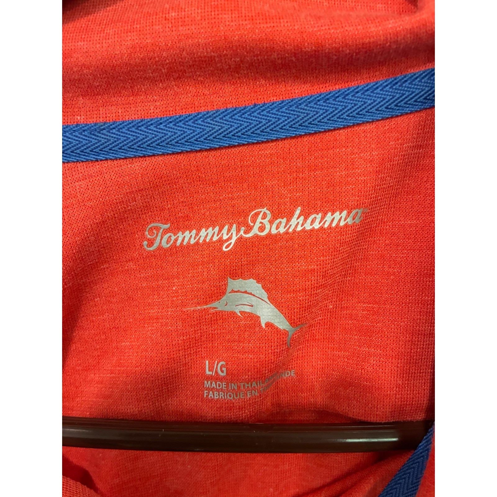 Tommy Bahama Mens 1/4 Zip Large Pullover Salmon Colored Lightweight gallery