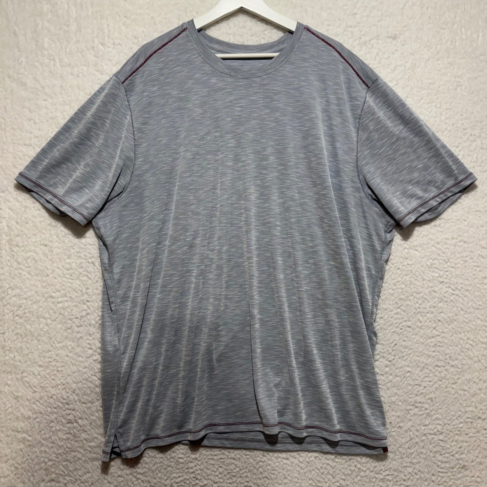Tommy Bahama Mens XXXL Gray Tencel Lyocell Polyester Short Sleeve T-Shirt 3XL