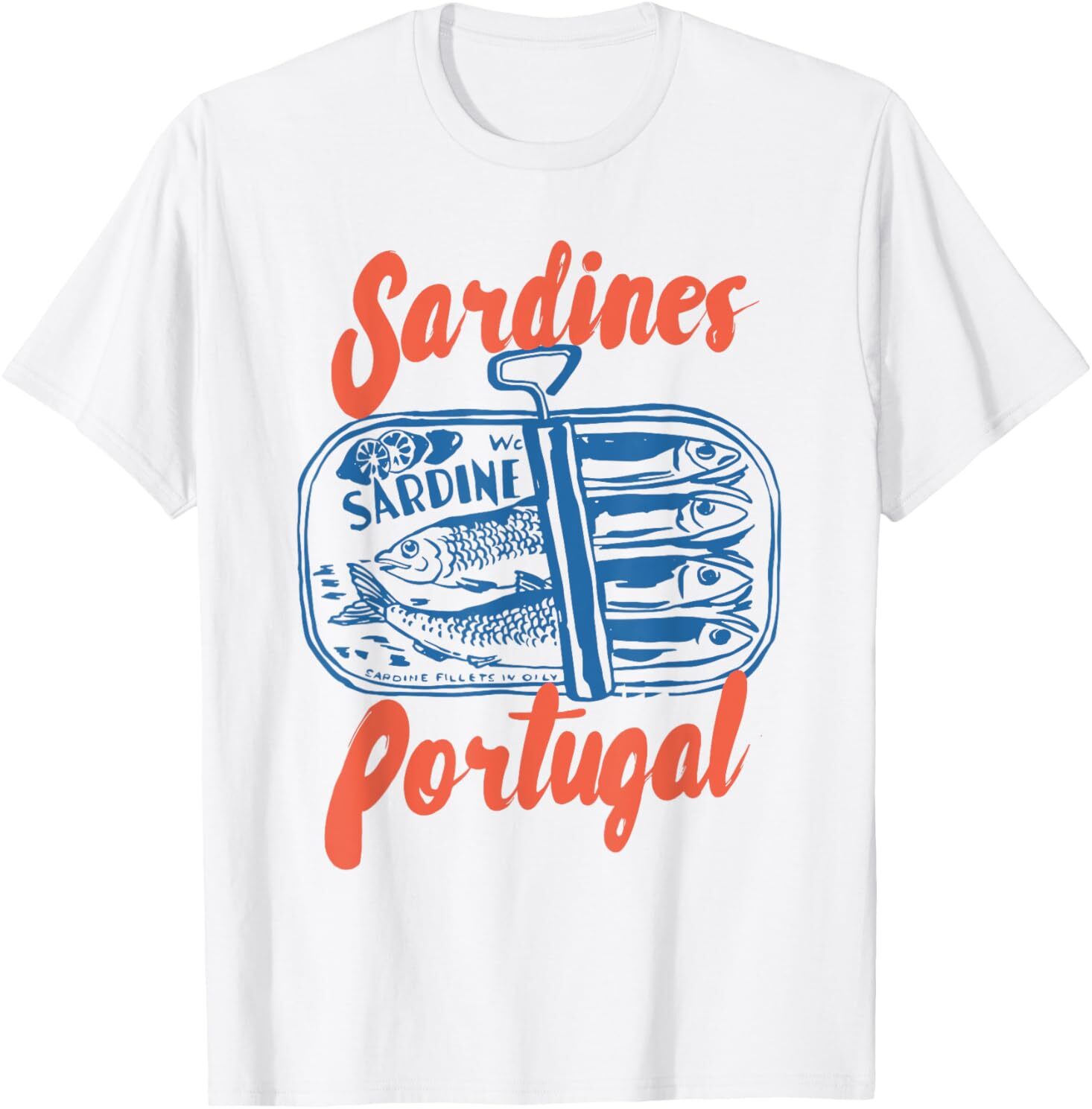 Sardines Tinned Fish Retro Graphic For Men Women T-Shirt