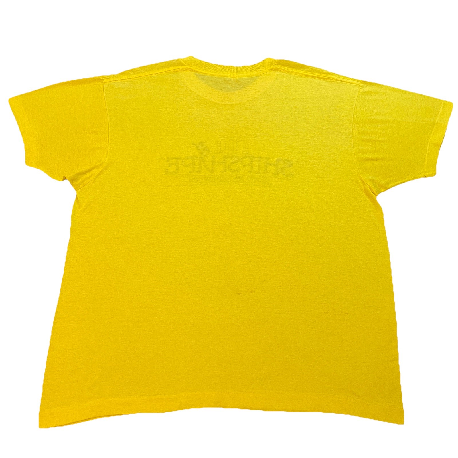 VTG 80s Single Stitch T-Shirt Mens Large Yellow Royal Caribbean Screen Stars 90s gallery