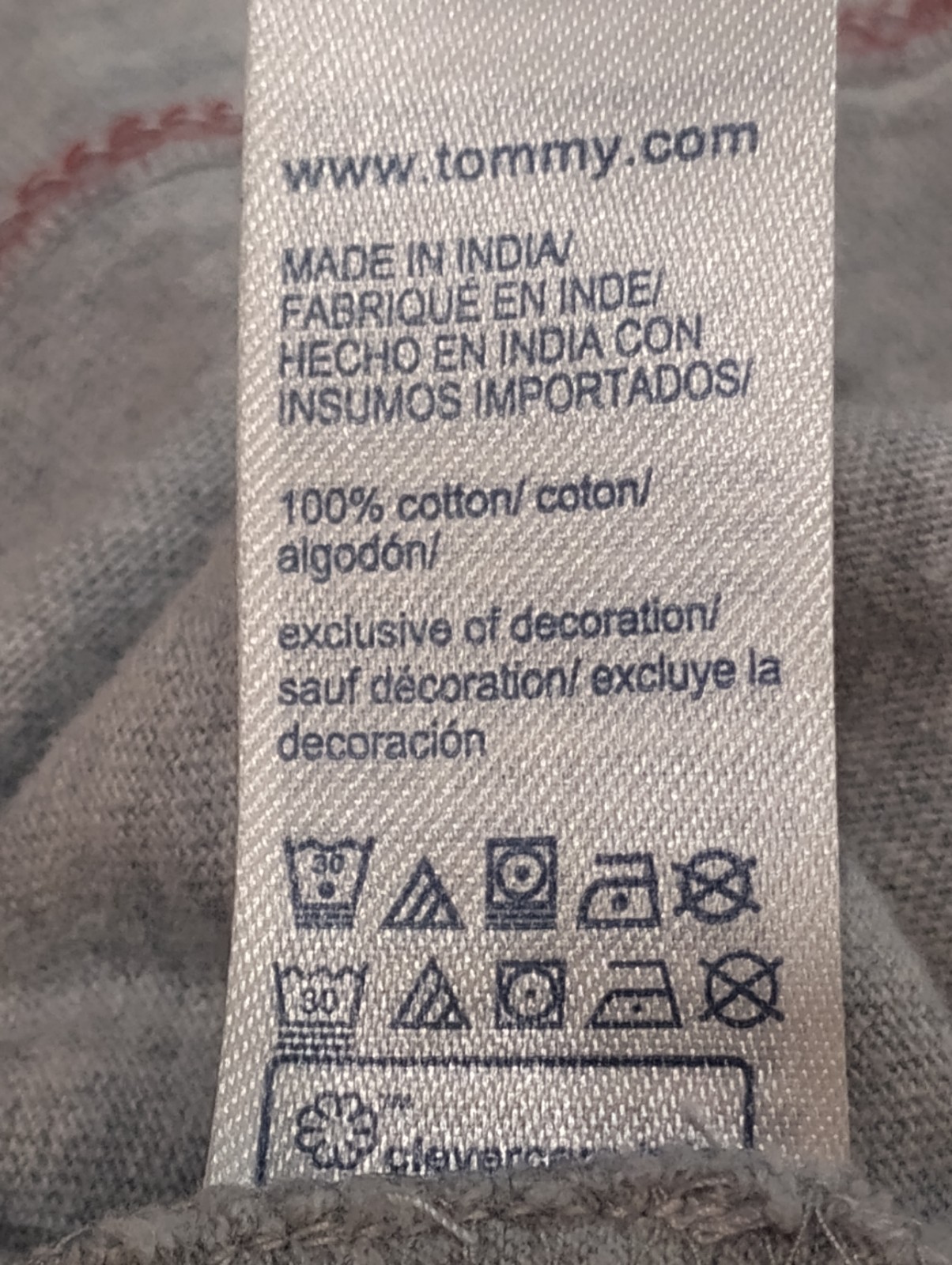 Tommy Hilfiger Men’s Short Sleeve Shirt Pocket Logo Light Blue & Gray XL gallery