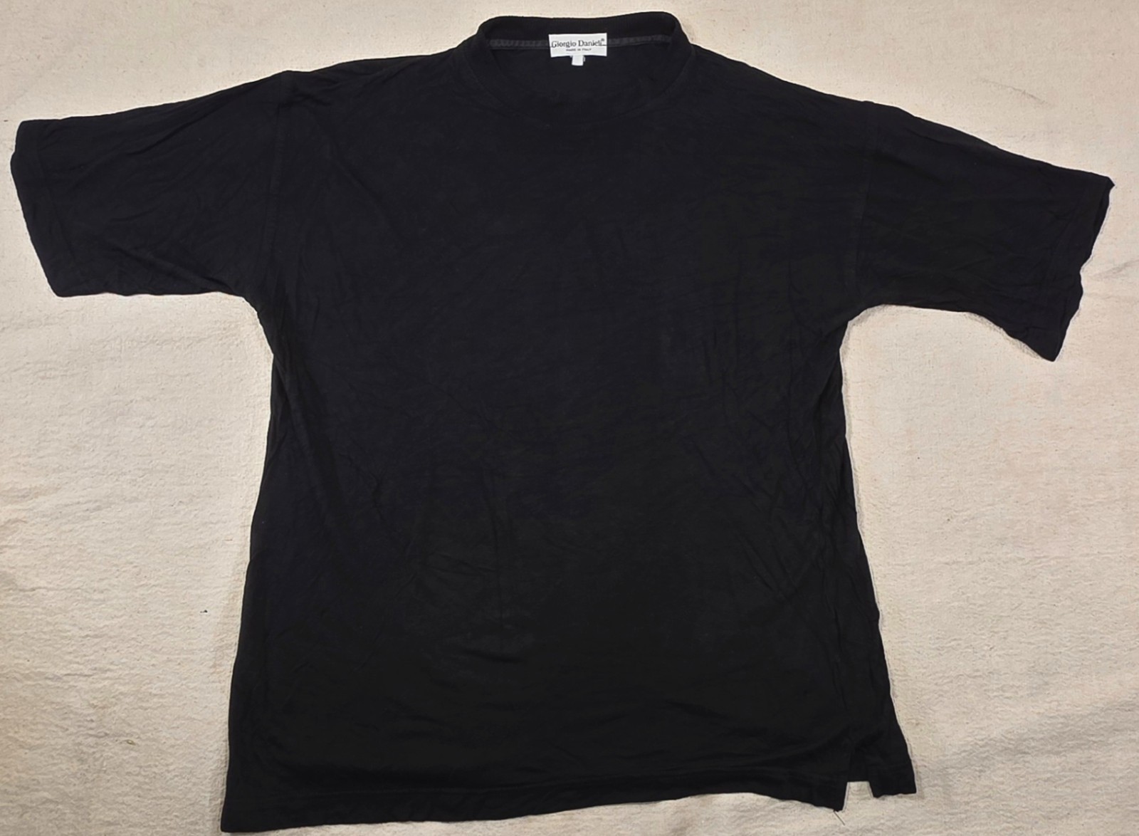 Used Giorgio Danieli Shirt Mens Large/XL Stretchable 100% Viscose Made In Italy