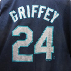 2000s Majestic Seattle Mariners Ken Griffey Jr 24 Navy Blue T-Shirt Mens 2XL MLB