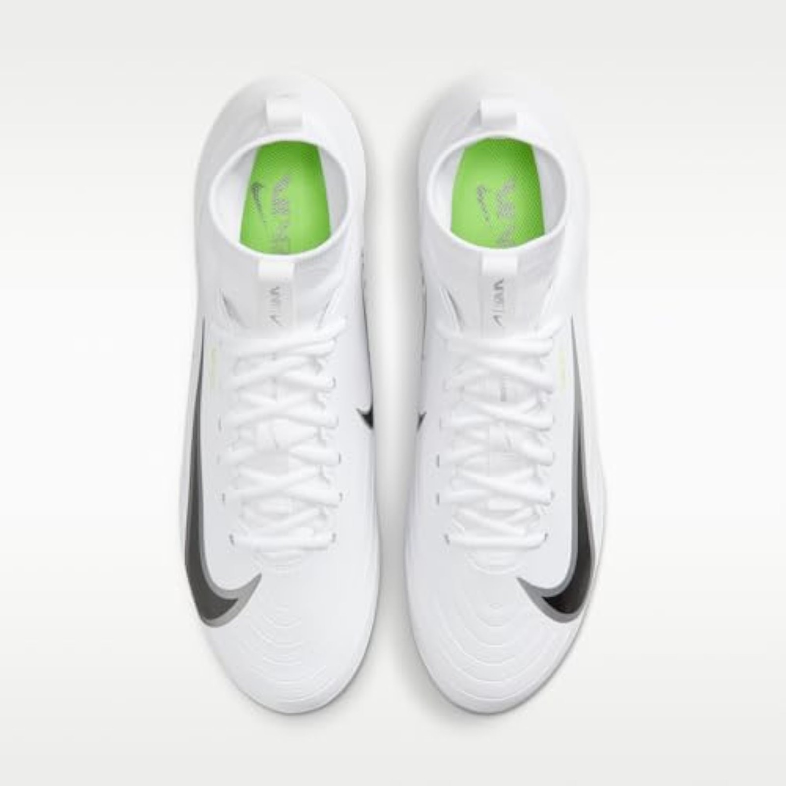 Nike Vapor Pro 1 Football Cleats (White/Volt Ice/Metallic Silver) Size 7.5 - Whi gallery