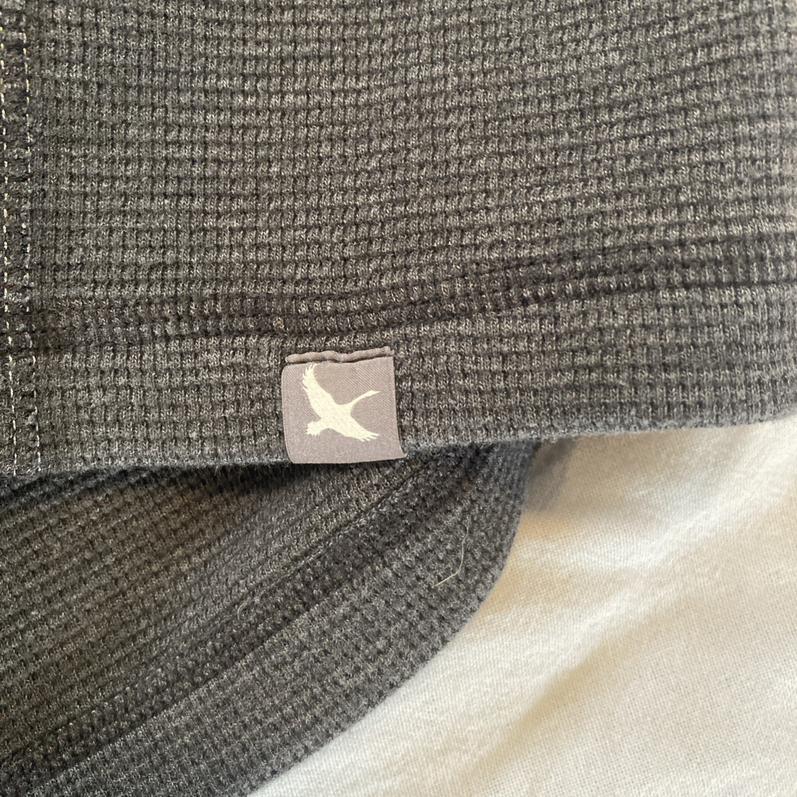 Eddie Bauer Waffle Henley Pullover Men's Medium Black Button Long Sleeve Outdoor gallery