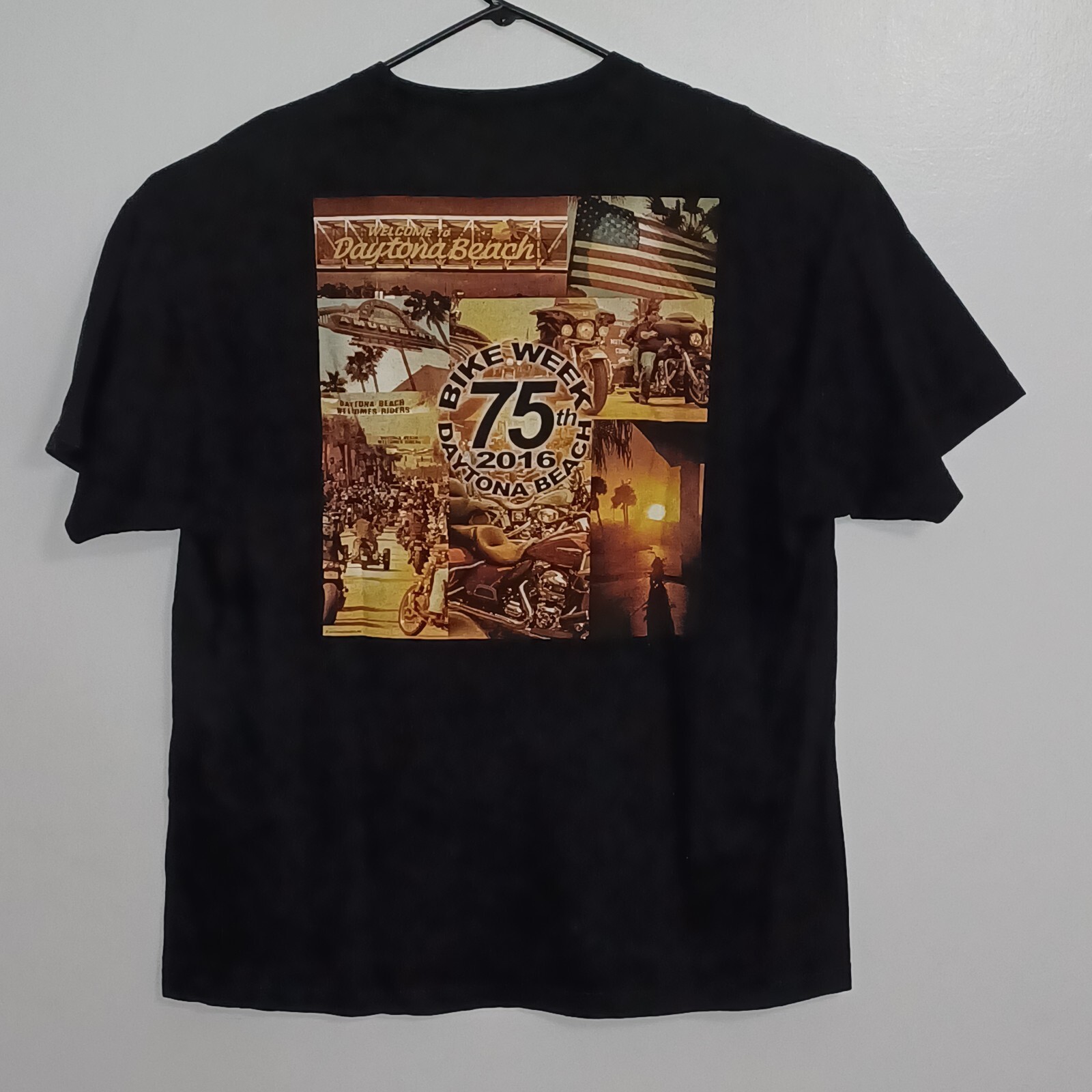 Bike Week T Shirt Mens Size XXL 2016 Daytona Beach Biker 75th Anniversary