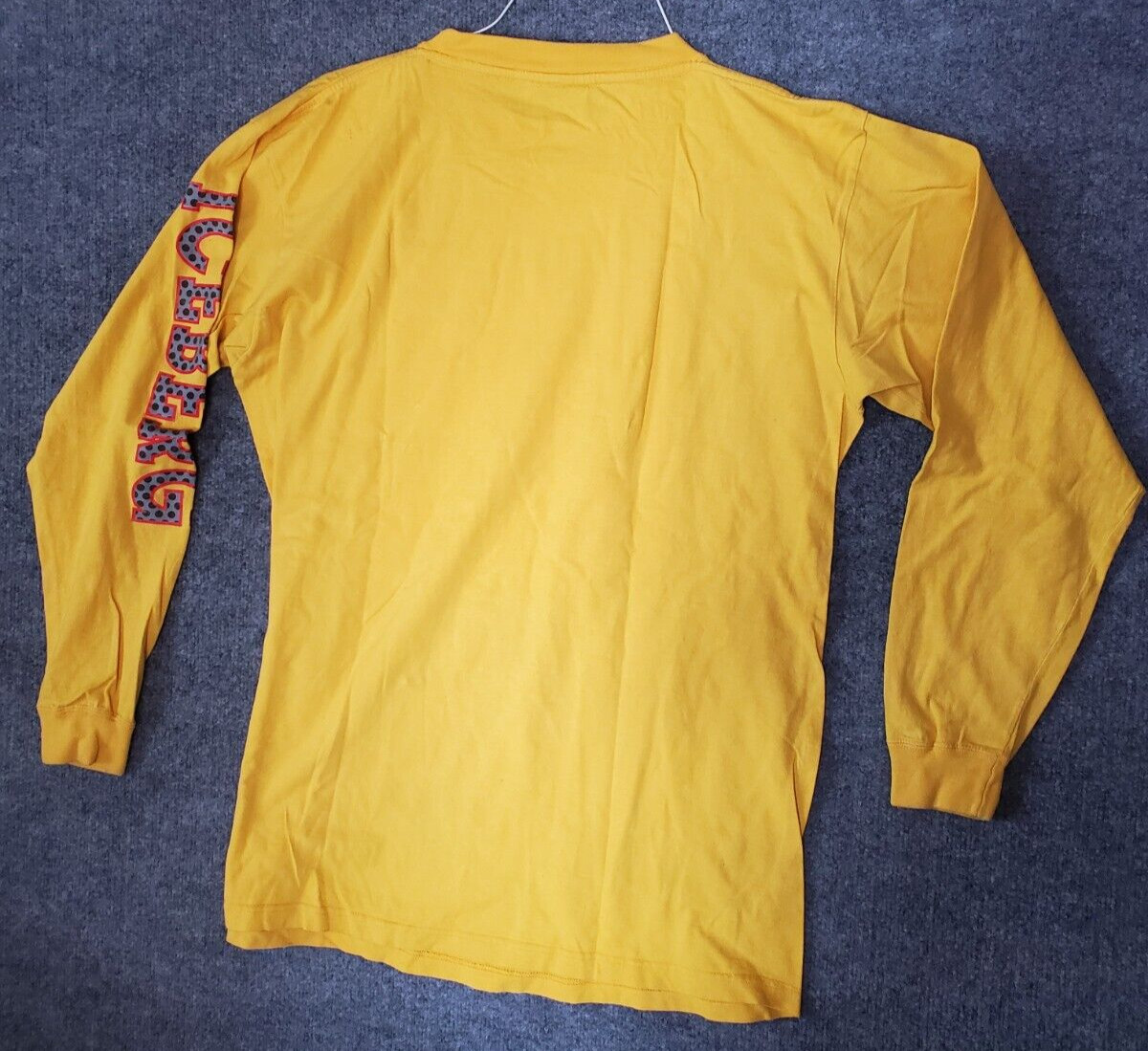 Daffy Duck Iceberg History T Shirt Long Sleeve Yellow XL Sleeve Spell Out gallery