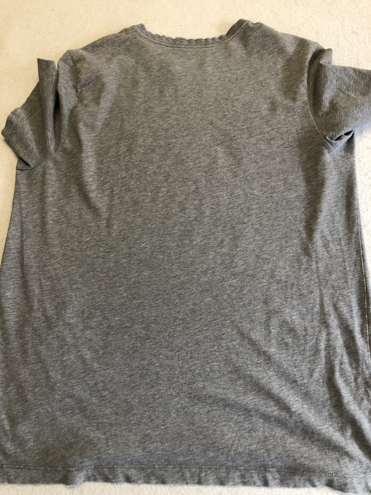 Nike T-Shirt Men's Extra Large Dri-Fit Swoosh Logo Gray Activewear Casual Tee gallery