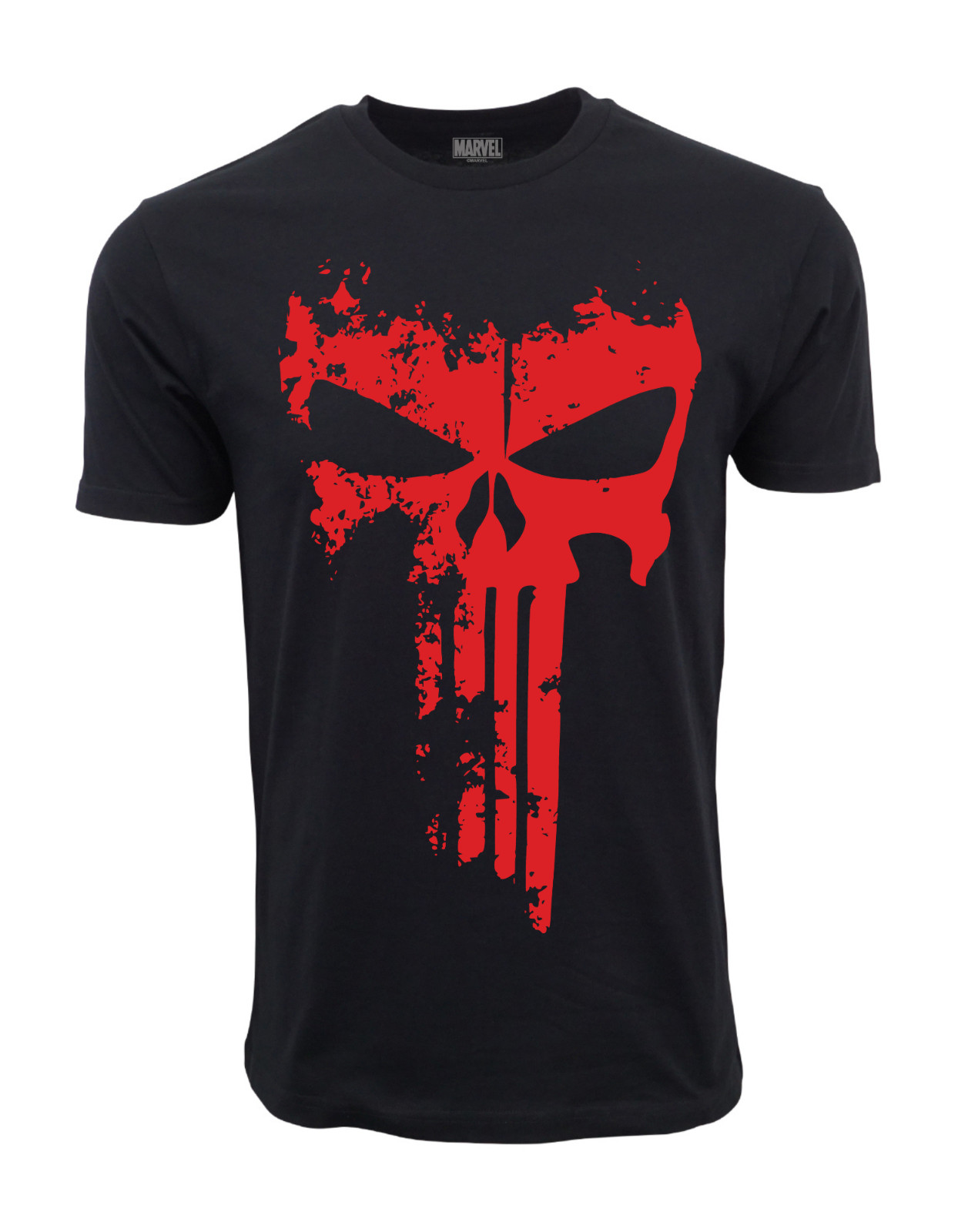 MARVEL THE PUNISHER MENS LARGE RED LOGO GRAPHIC T SHIRT gallery