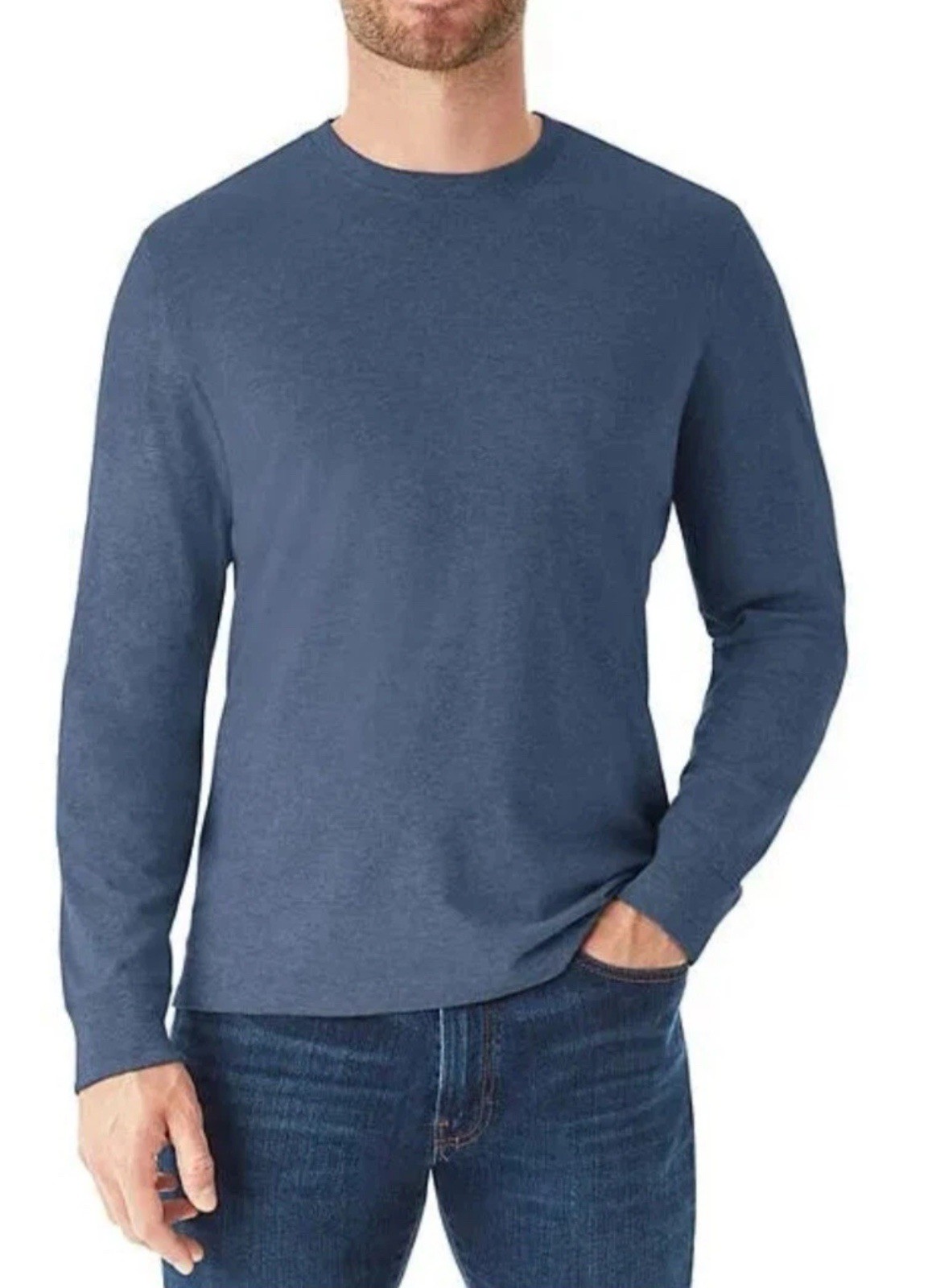 New Members Mark Men's Essential Long Sleeve Crewneck Tshirt Size M gallery