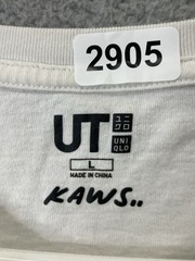 🔥 Kaws x Uniqlo 2019 White Summer Tee Pink BFF Size L