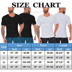 Men’s V-neck T-shirts Compression Quick Dry Bodybuilding Muscle Short Sleeve Tee