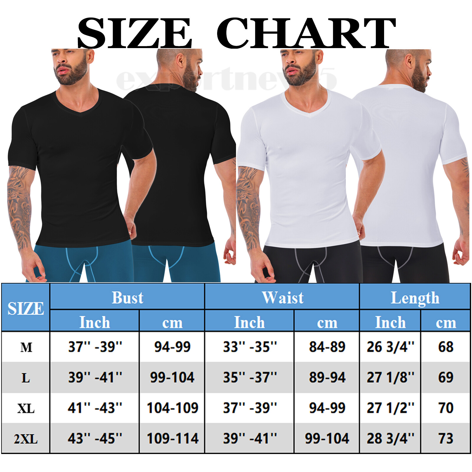 Men's V-neck T-shirts Compression Quick Dry Bodybuilding Muscle Short Sleeve Tee gallery