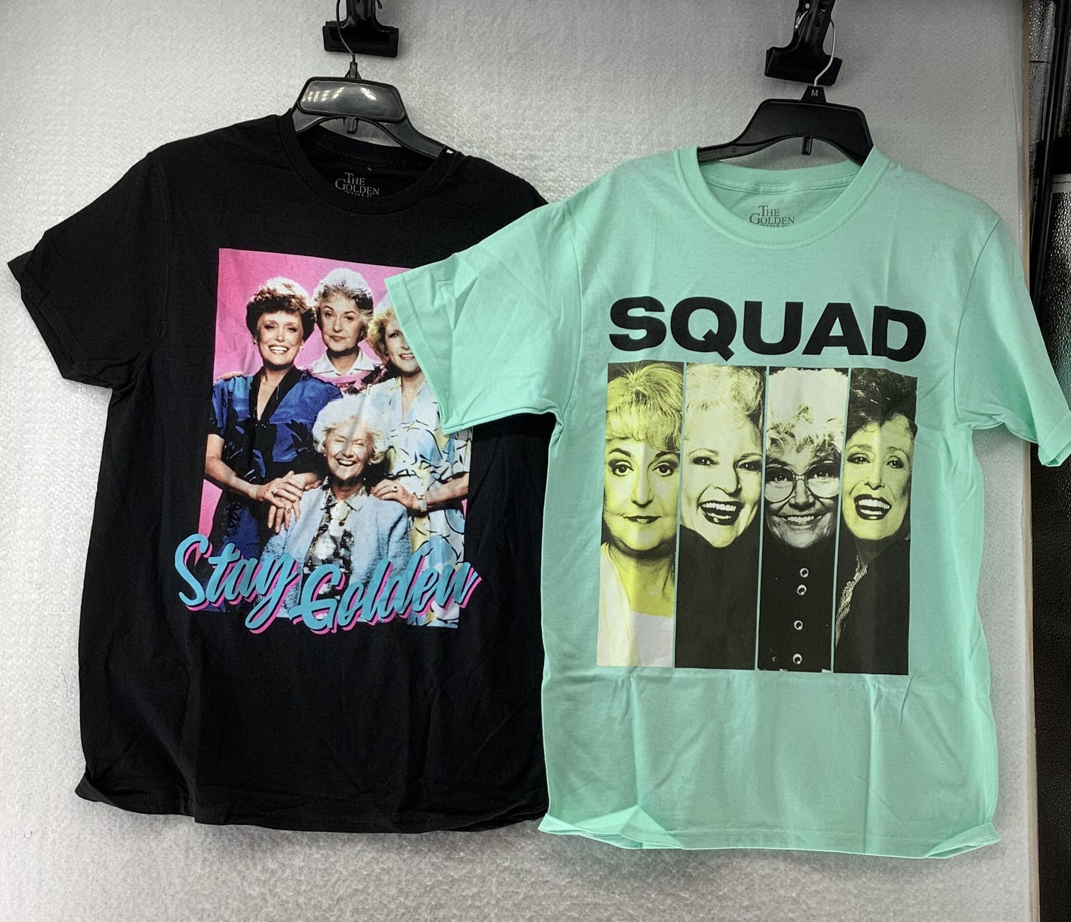 Pack Of 2 The Golden Girls Men’s Blue Black Cotton Short Sleeve T Shirt Size M