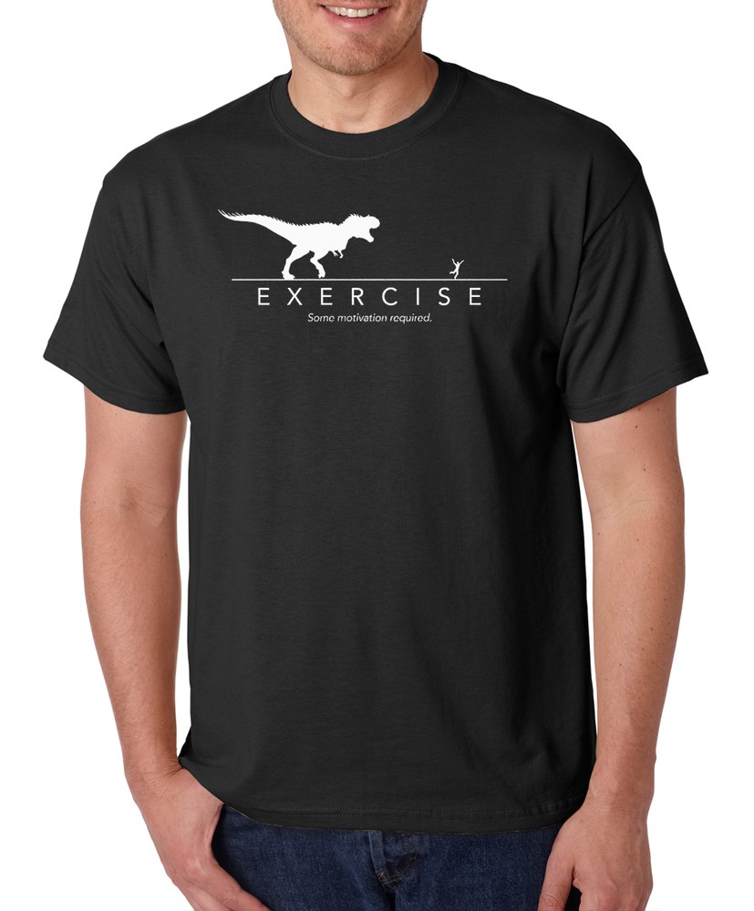 EXERCISE SOME MOTIVATION REQUIRED funny working out gym fitness running T-Shirt