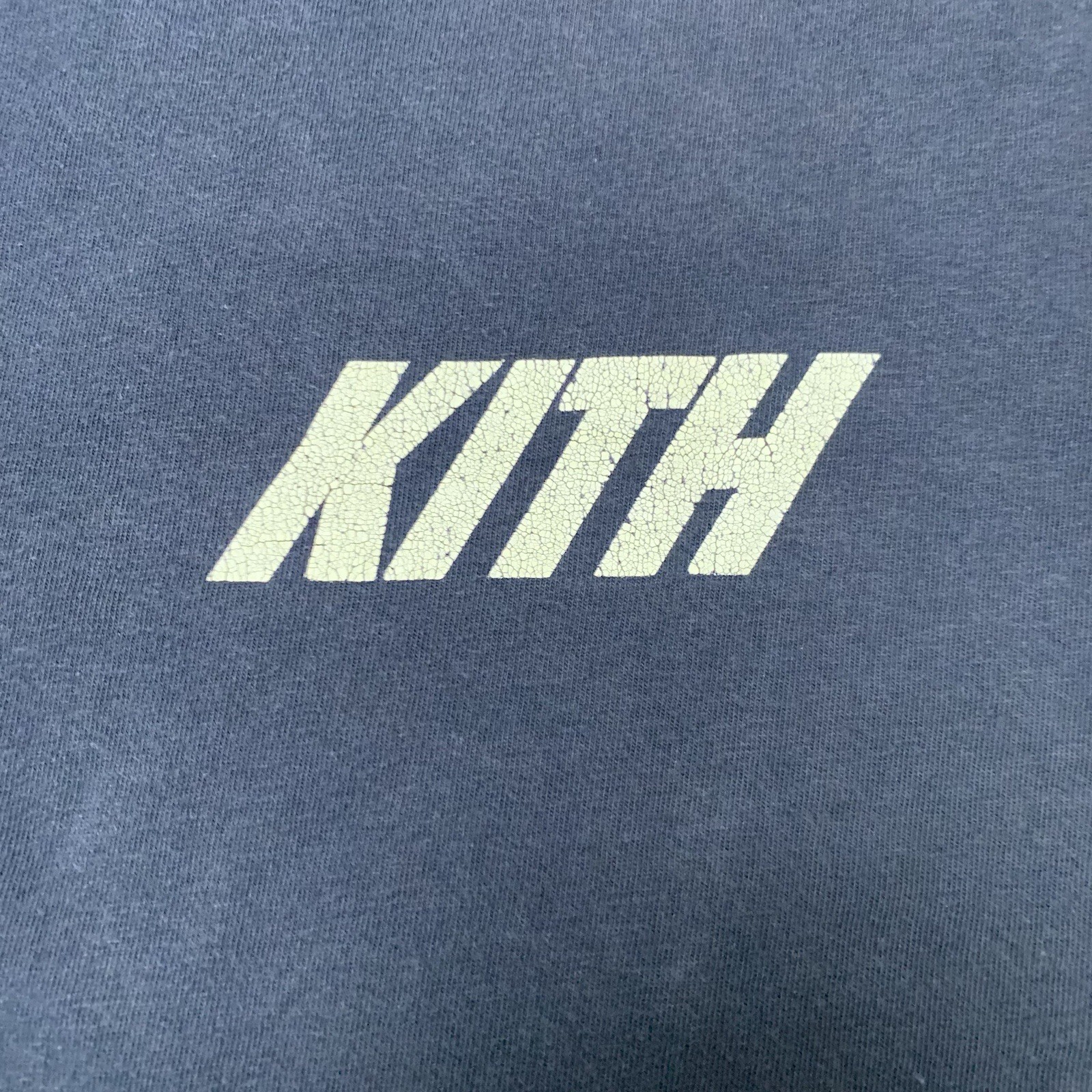 Kith T Shirt Size Medium Short Sleeve Lightweight Summer Shade Navy Blue Tee gallery