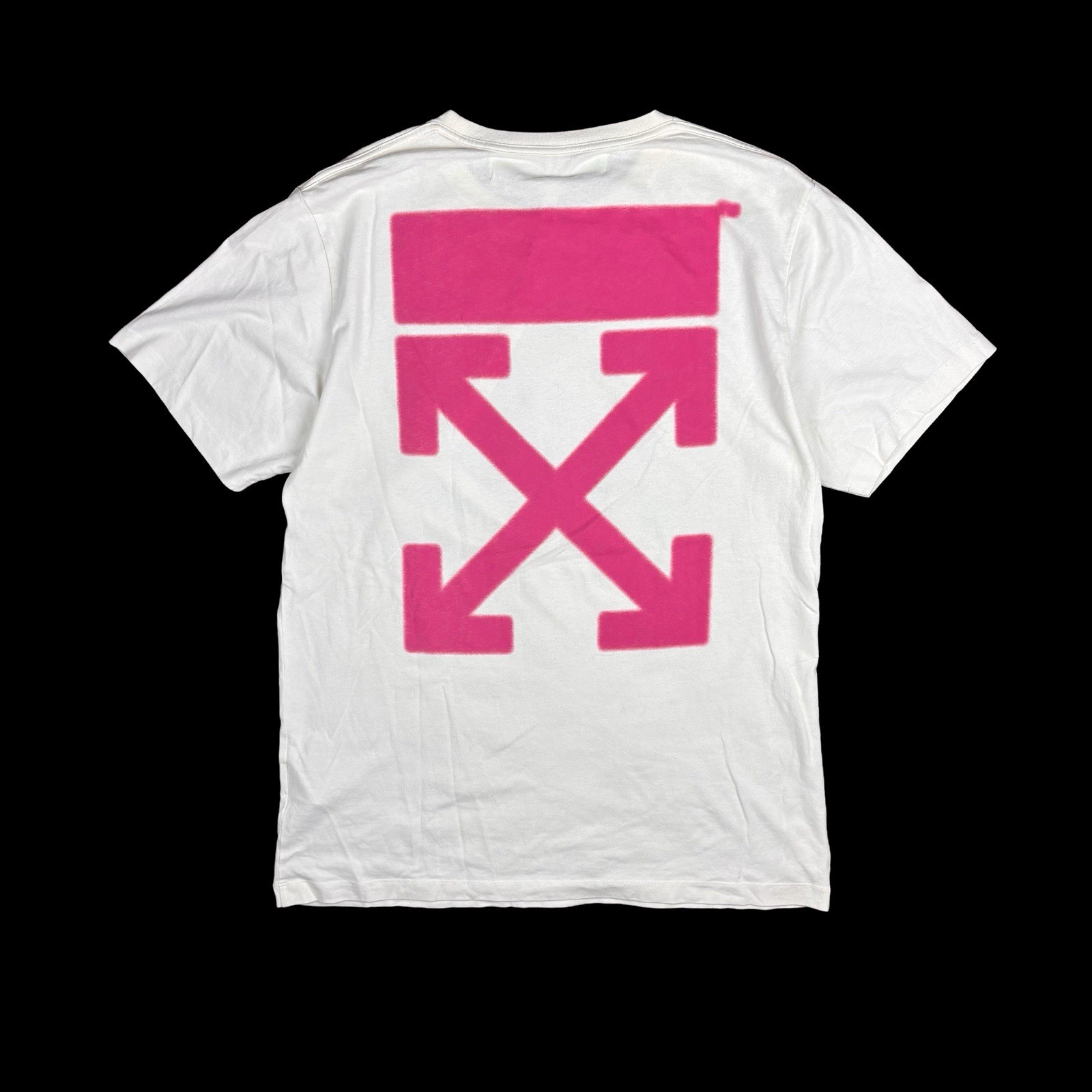 Off-White Virgil Abloh Mens World Hands White Double-Sided Graphic T-Shirt L/XL gallery