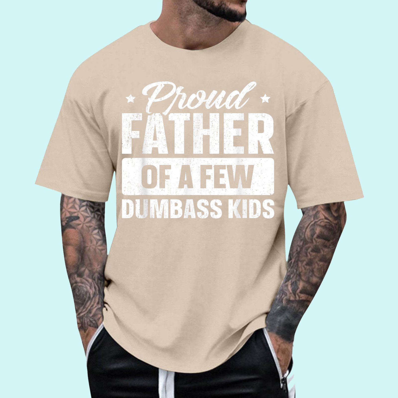 Proud Father Of A Few Dumbass Kids Shirt Funny Father's Day T-Shirt gallery