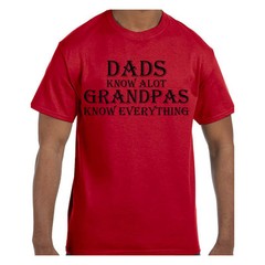 Funny Humor Tshirt Grandpas know everything Short or Long Sleeve