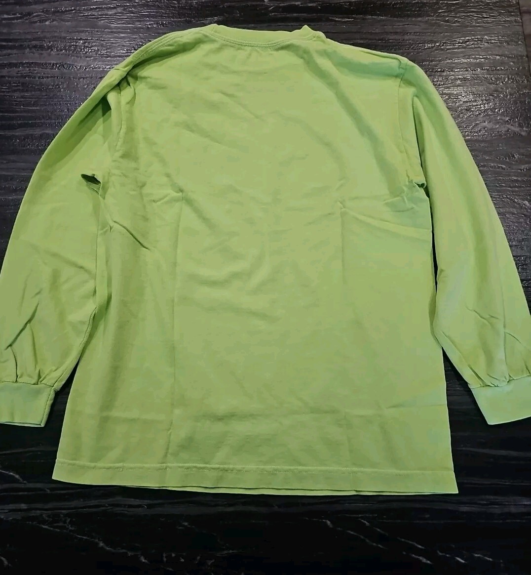 Small Pleasures Long Sleeve Life Savers Life Sucks Neon Green Tee gallery