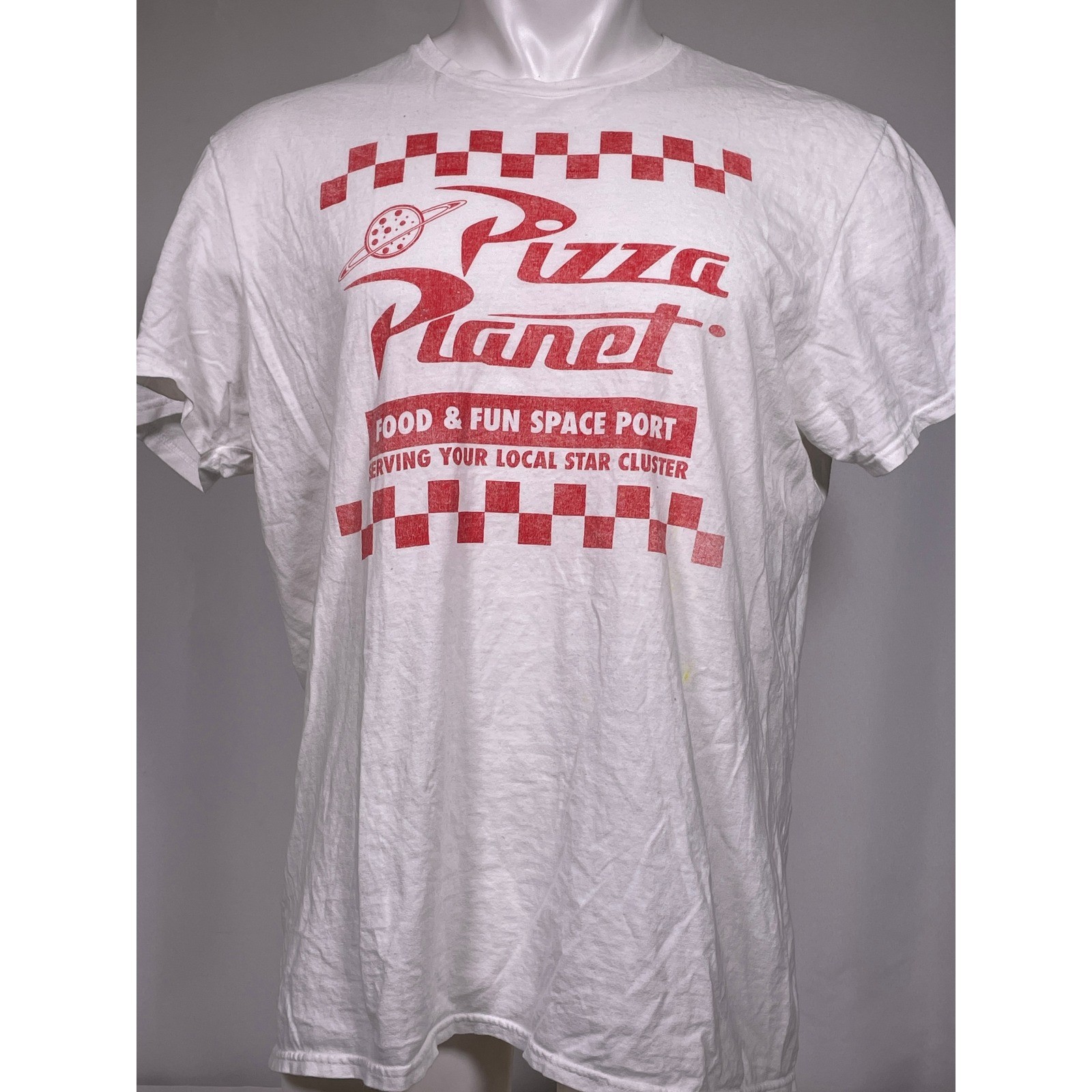 Pizza Planet Disney Pixar Toy Story Food & Fun Space Port T-Shirt Men’s LARGE
