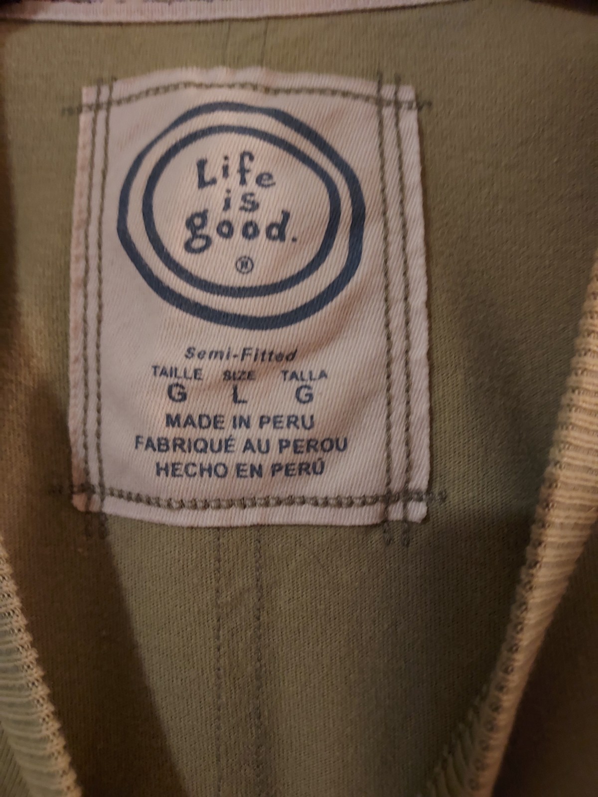 Life Is Good Semi-Fitted Top Notch Men's Large T-shirt Adventure Outdoorsy gallery