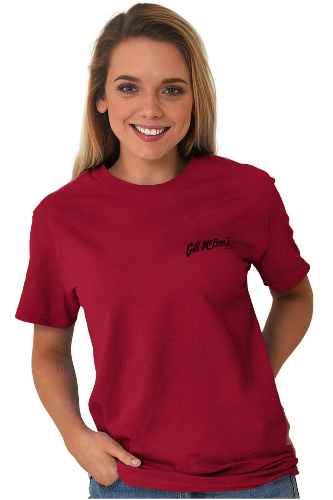 Gill McFinns Fish Tales Jokes Myth Fishing Womens or Mens Crewneck T Shirt Tee gallery