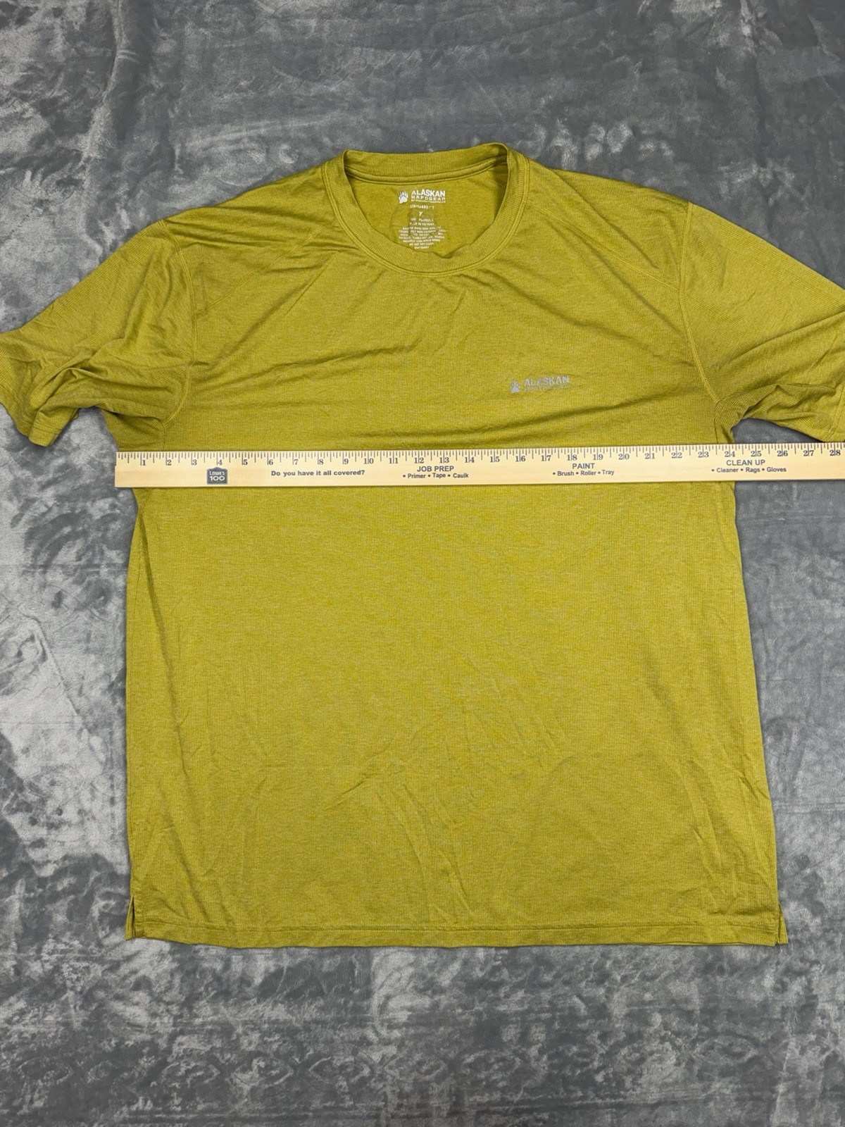 Alaskan Hardgear Men's XL Standard Fit Yellow Polyester Knit Crew Neck T-Shirt gallery