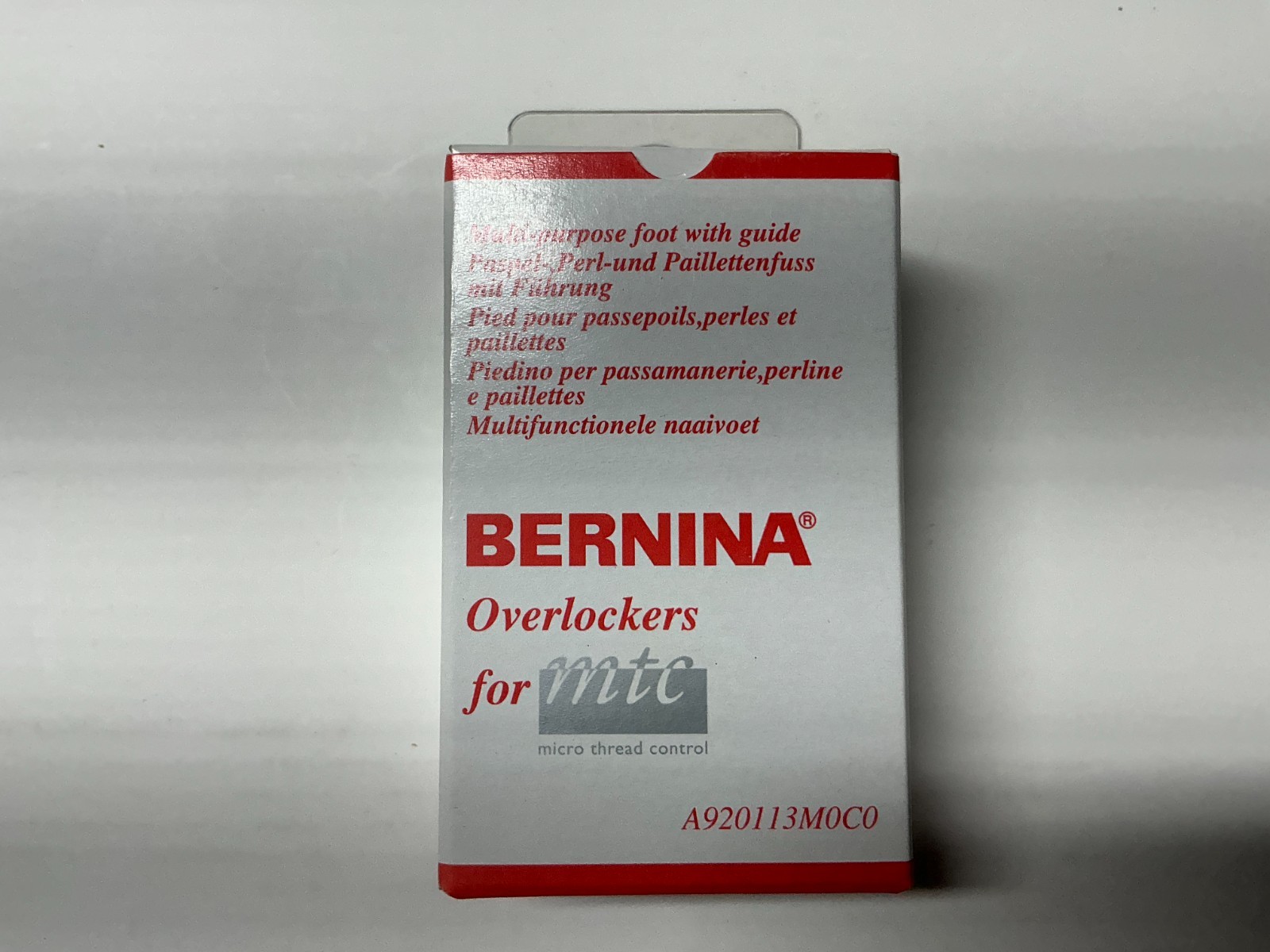 Bernina Overlockers Bernette A920113M0C0 Multi -Purpose foot with guide