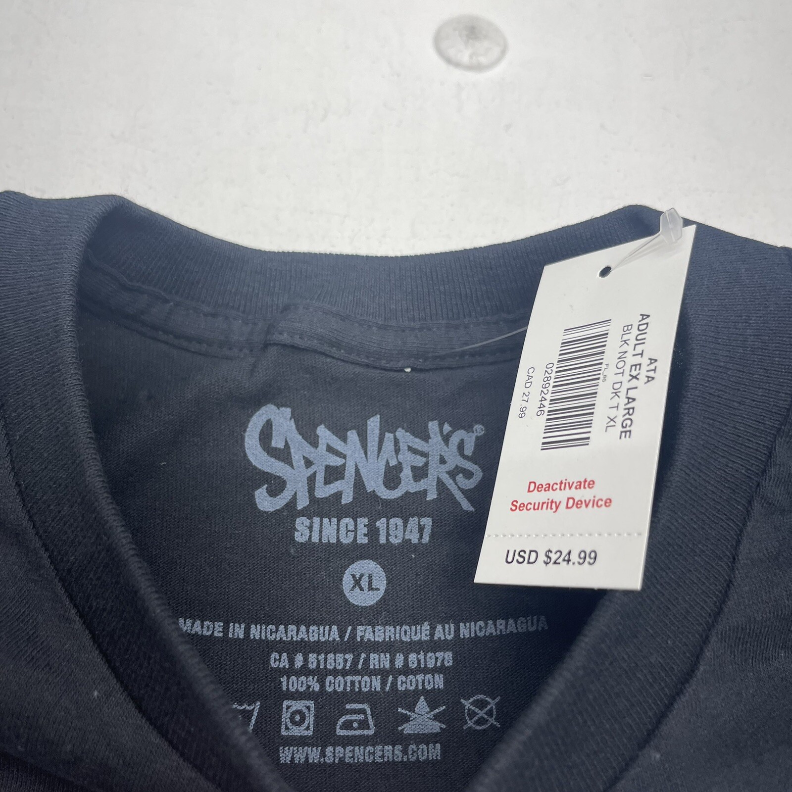 Spencer’s Not Always Black Graphic T Shirt Adults Size XL NEW gallery