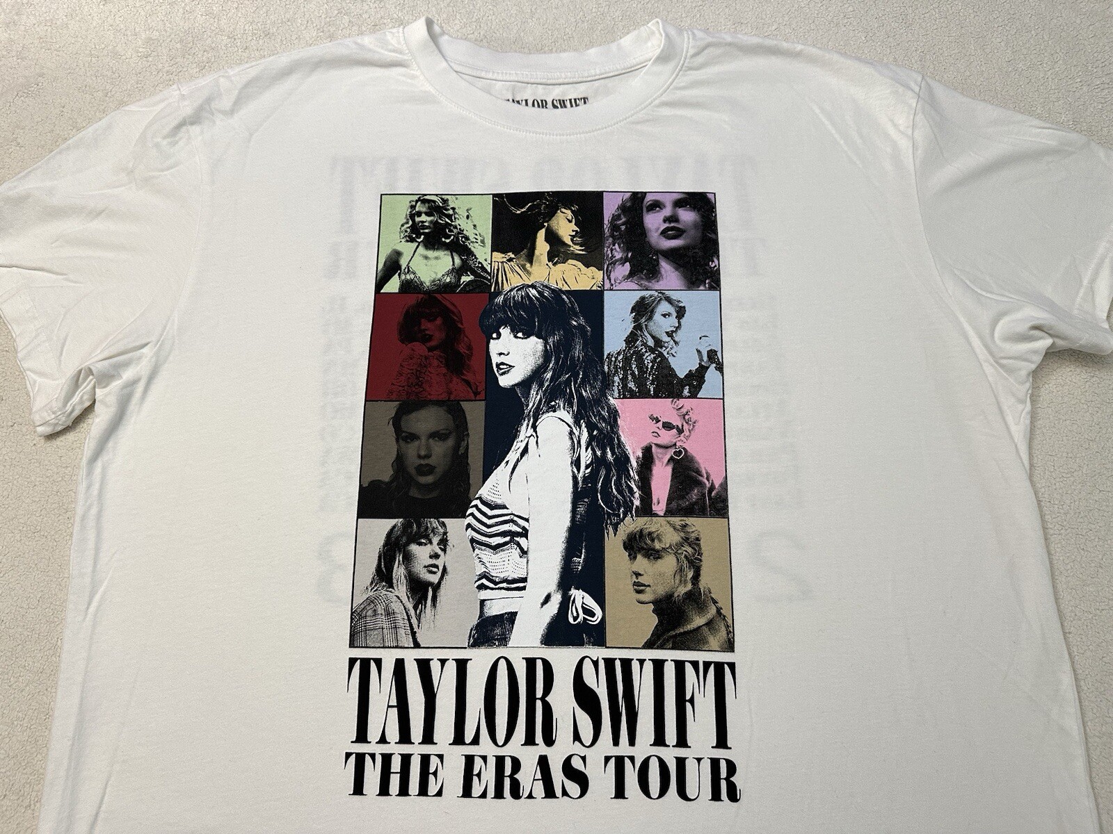 2000s Y2K 2023 Taylor Swift Eras Tour US Tour Dates Music Promo T-Shirt, XXL NEW
