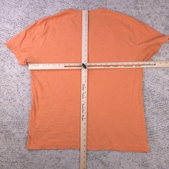 Psycho Bunny T-Shirt Size 5 *DEFECTS* V-Neck Short Sleeve Orange Logo Pima Peru
