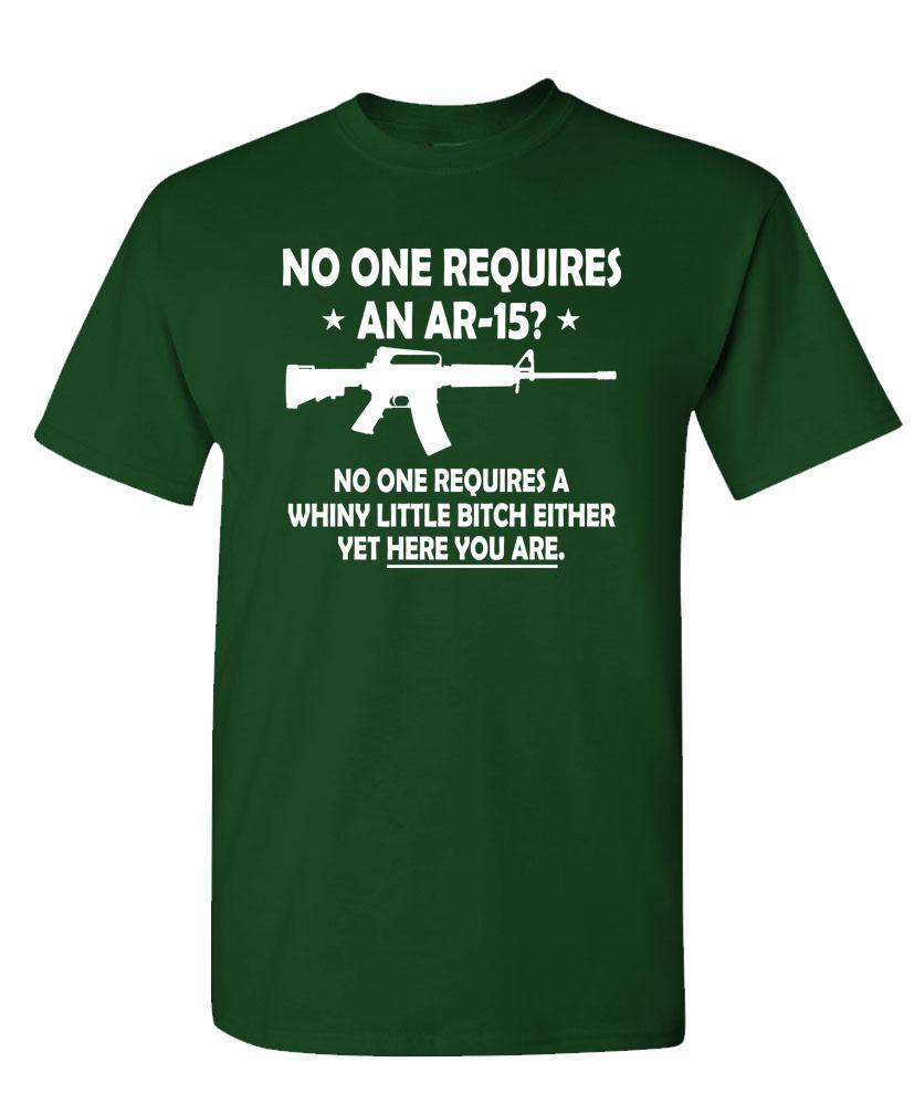 NOBODY NEEDS AN AR-15 ... or a WHINY BITCH - Cotton Unisex T-Shirt gallery