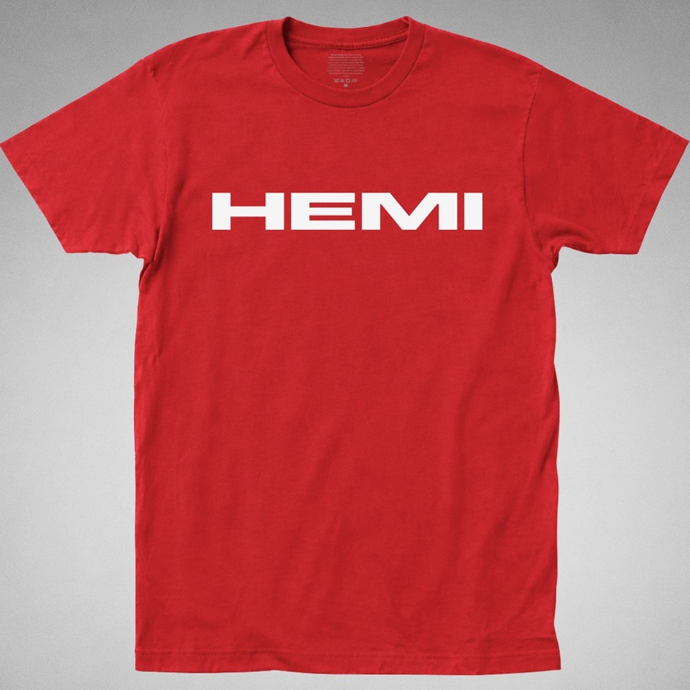 HEMI T-SHIRT tee car auto engine Hellcat MDS V8 426 mopar Gen III 5.7L/6.1L/6.4