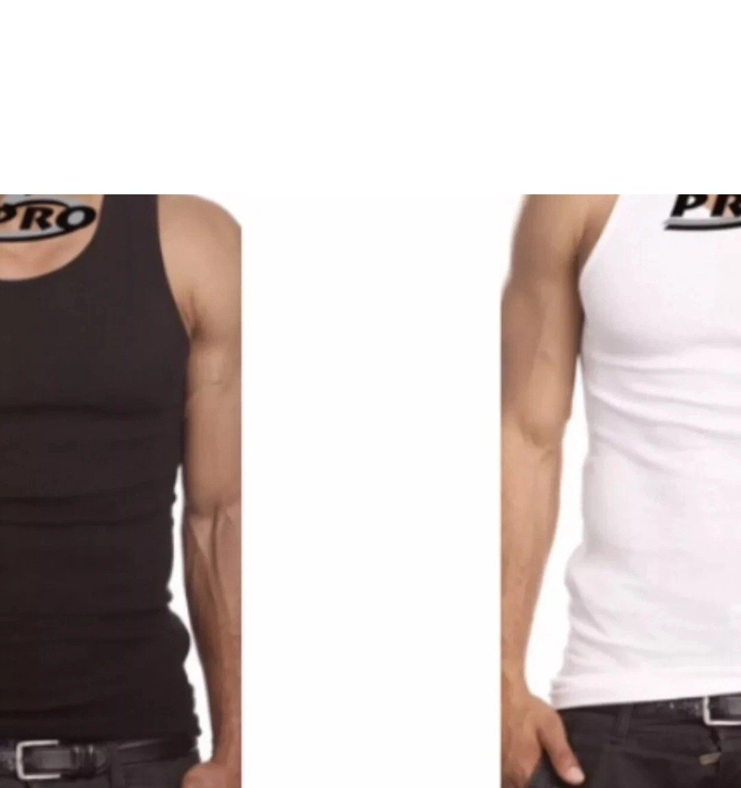 6   PRO 5 MENS A-SHIRTS COTTON UNDER SHIRT WIFE BEATER S-5XL