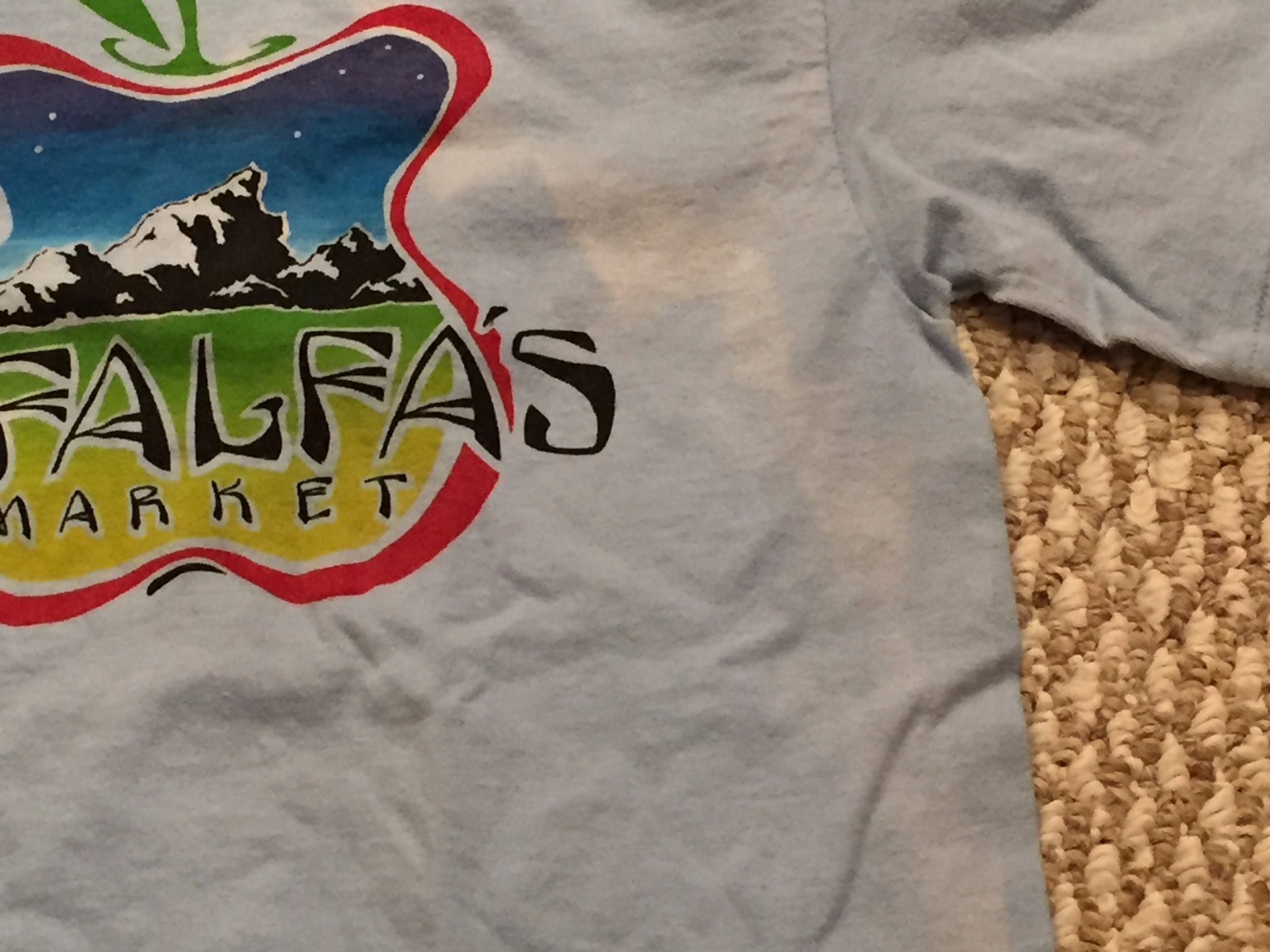 Alfalfa's Market T Shirt S Small Boulder Colorado Rocky Mountains Organic Food gallery